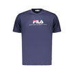 Fila Blaues Baumwoll-T-Shirt für Herren