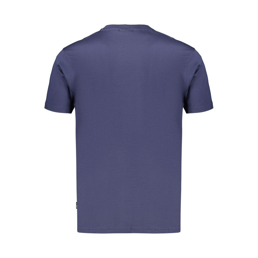 Fila Blaues Baumwoll-T-Shirt für Herren