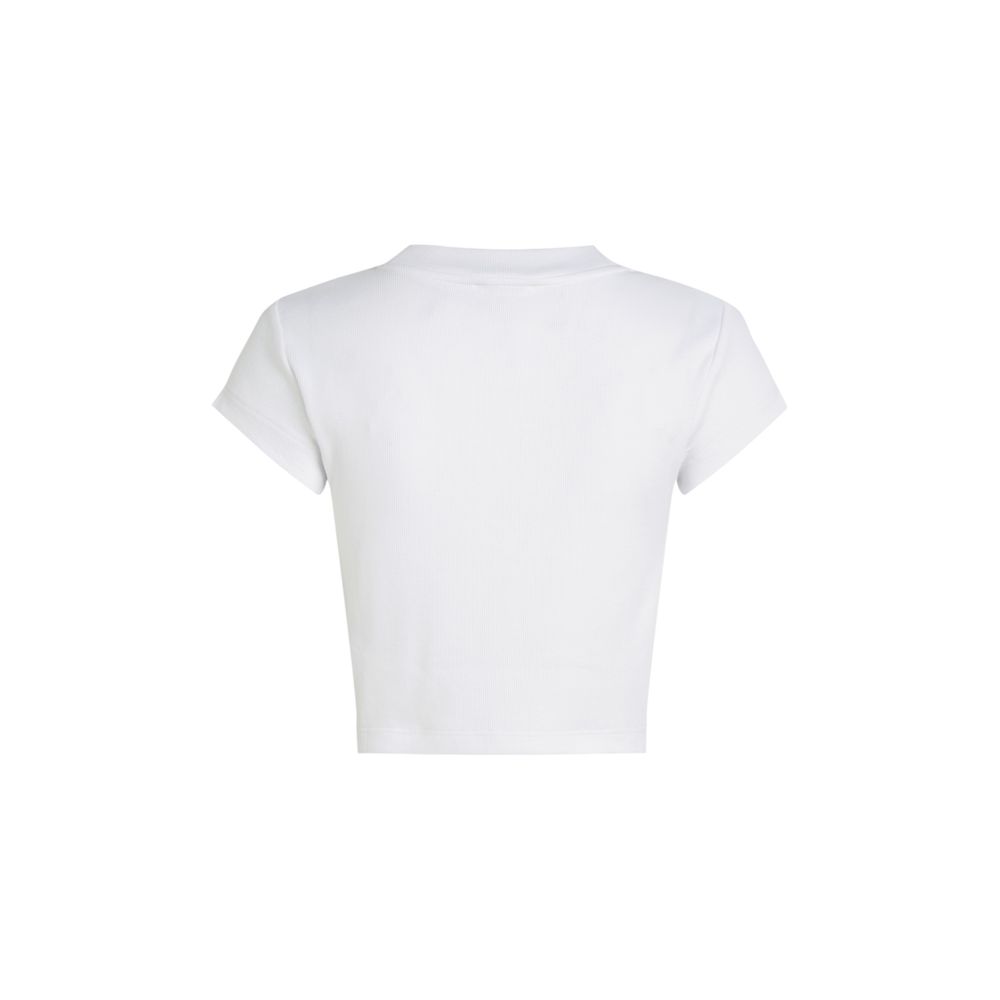 Calvin Klein Jeans Weißes Baumwoll-T-Shirt