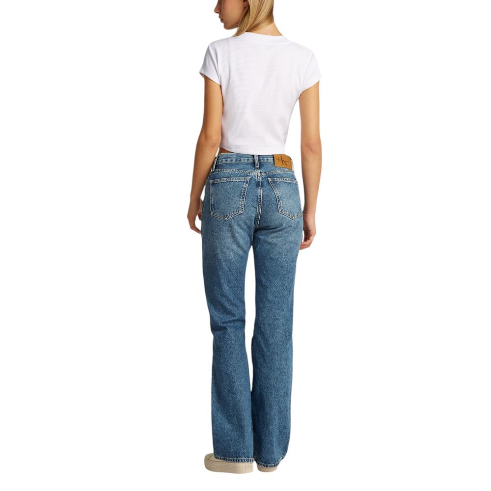 Calvin Klein Jeans Weißes Baumwoll-T-Shirt