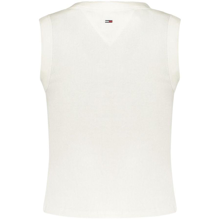 Tommy Hilfiger Women's White Cotton Tank Top