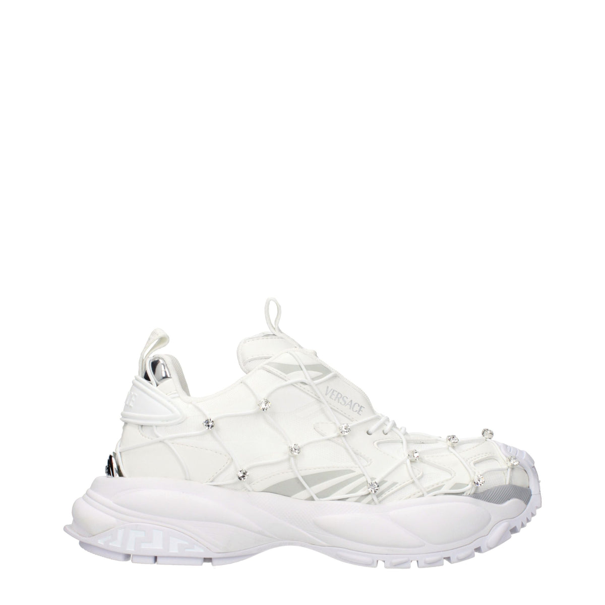 Versace Weiße Stoff-Sneaker