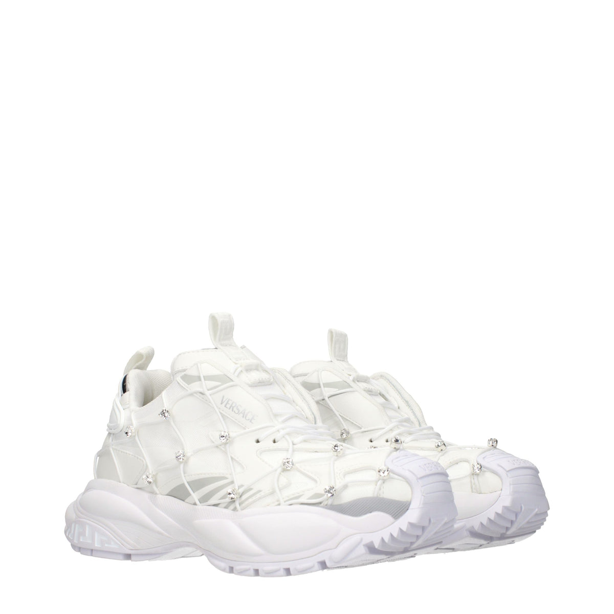 Versace Weiße Stoff-Sneaker