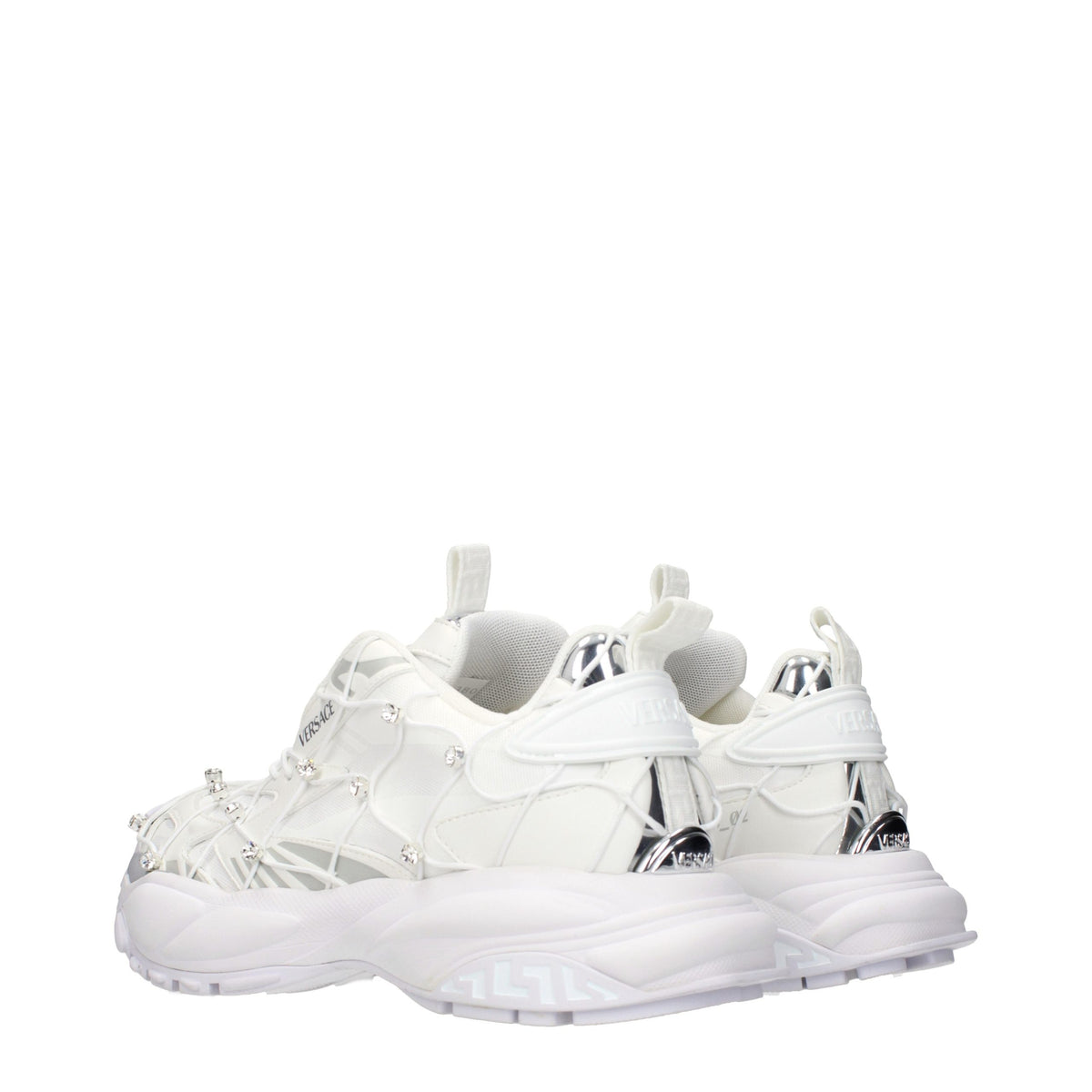 Versace Weiße Stoff-Sneaker