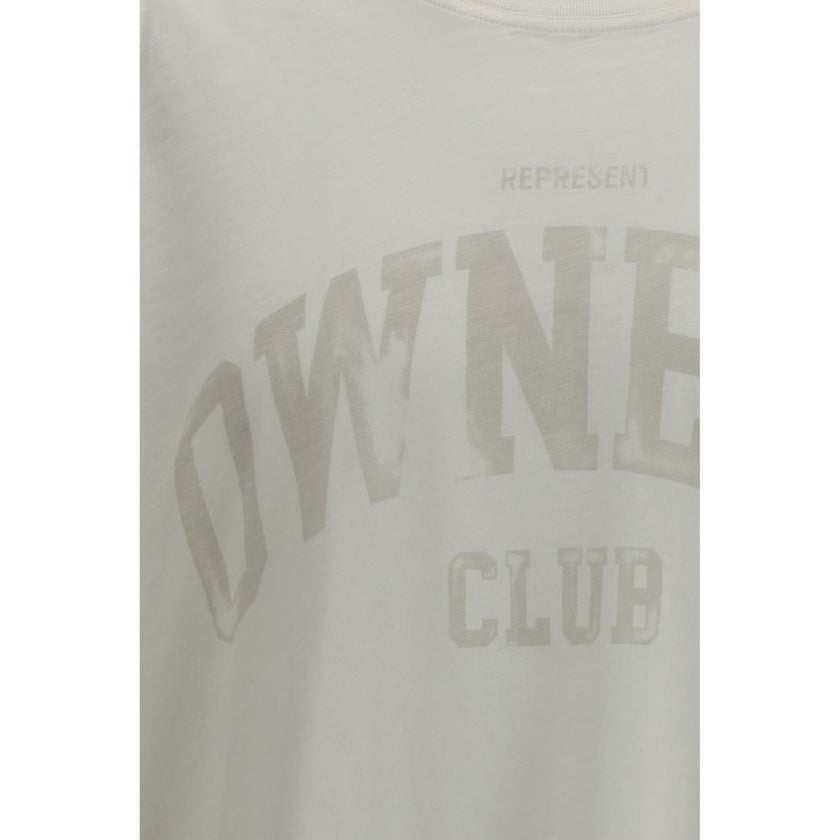 Represent Weißes Baumwoll-T-Shirt
