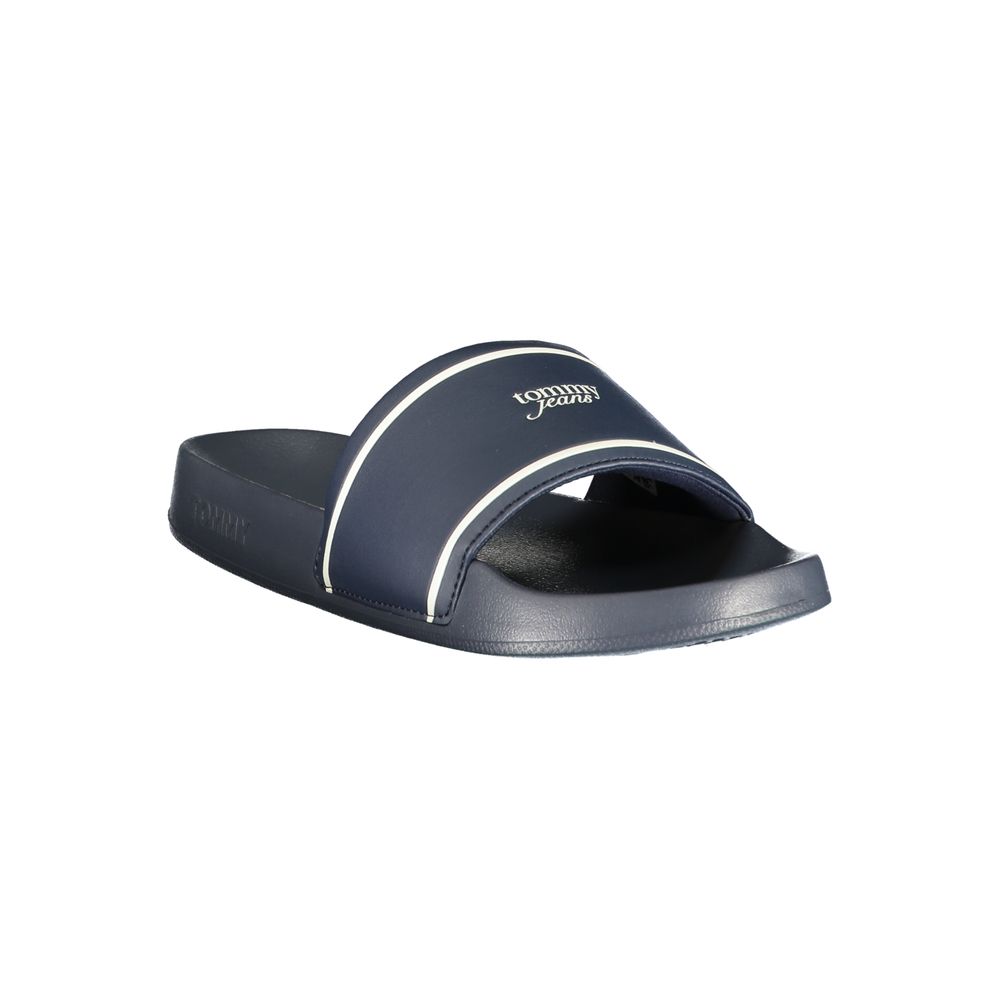 Tommy Hilfiger Women's Blue Polyurethane Slippers
