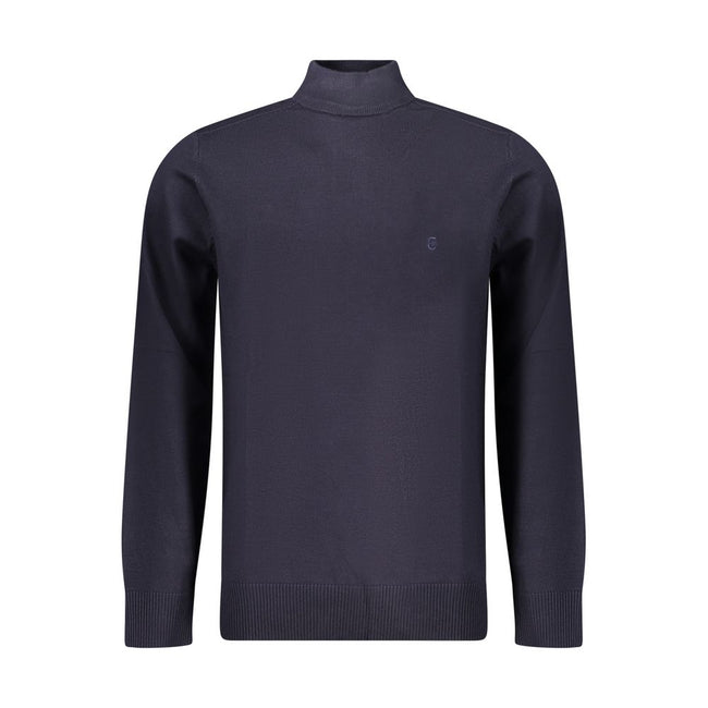 Coveri Moving Blauer Nylon-Pullover