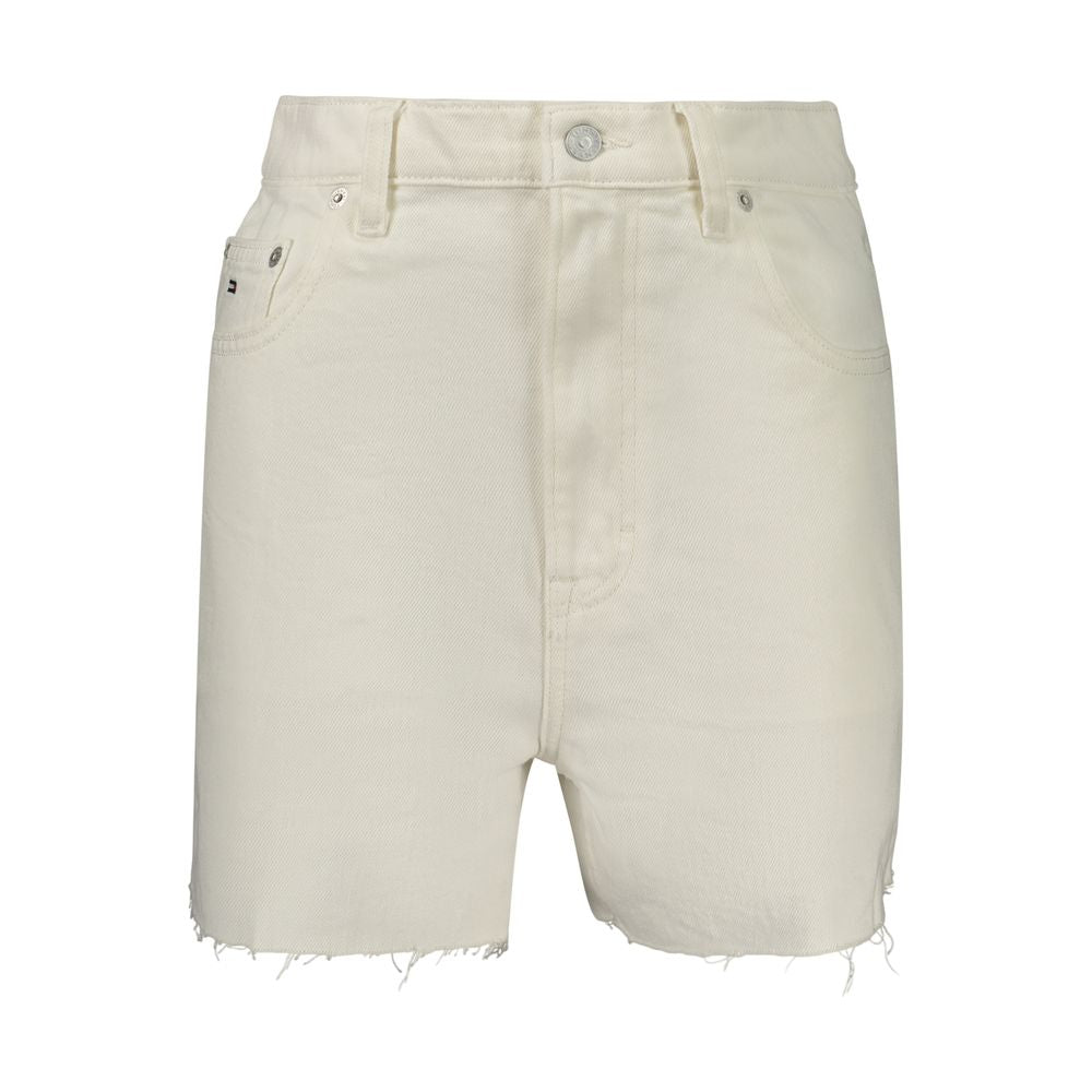 Tommy Hilfiger Weiße Baumwoll-Shorts für Damen