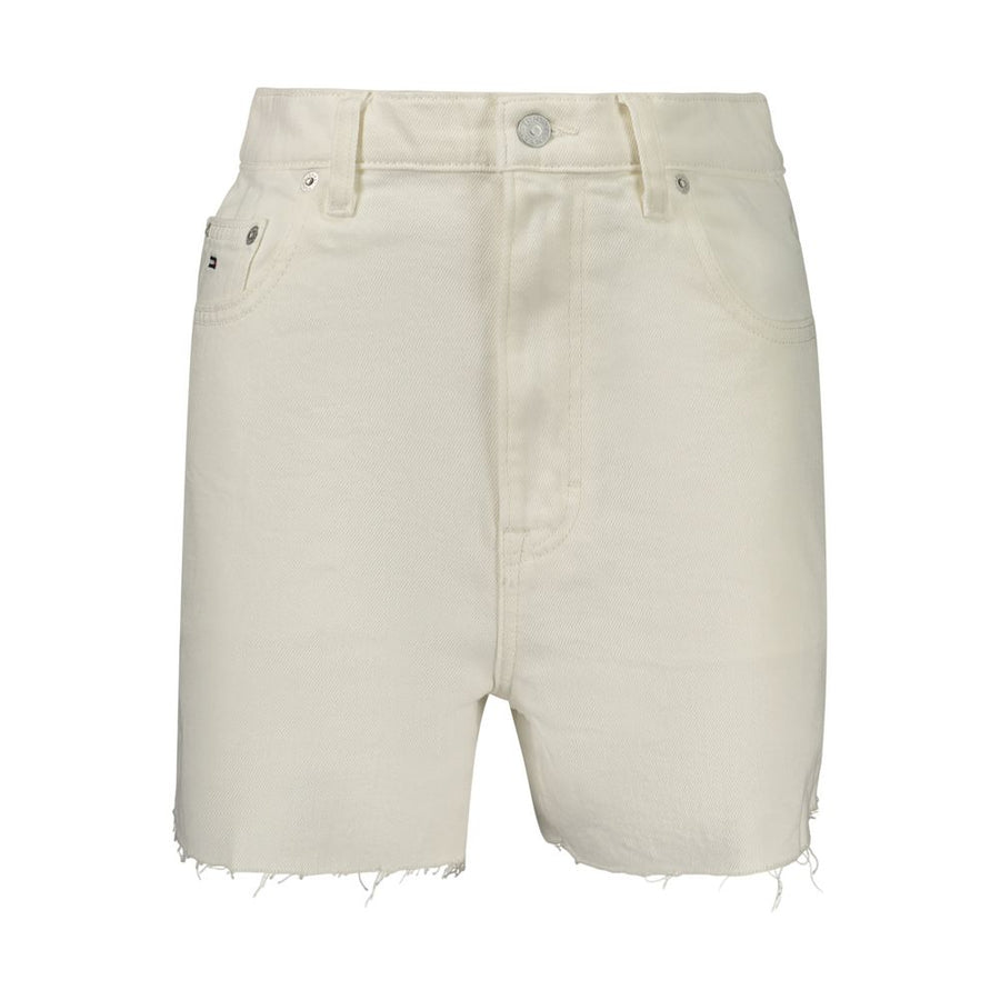 Tommy Hilfiger Weiße Baumwoll-Shorts für Damen