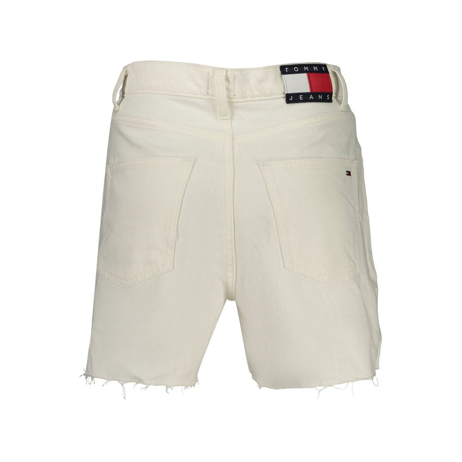 Tommy Hilfiger Weiße Baumwoll-Shorts für Damen