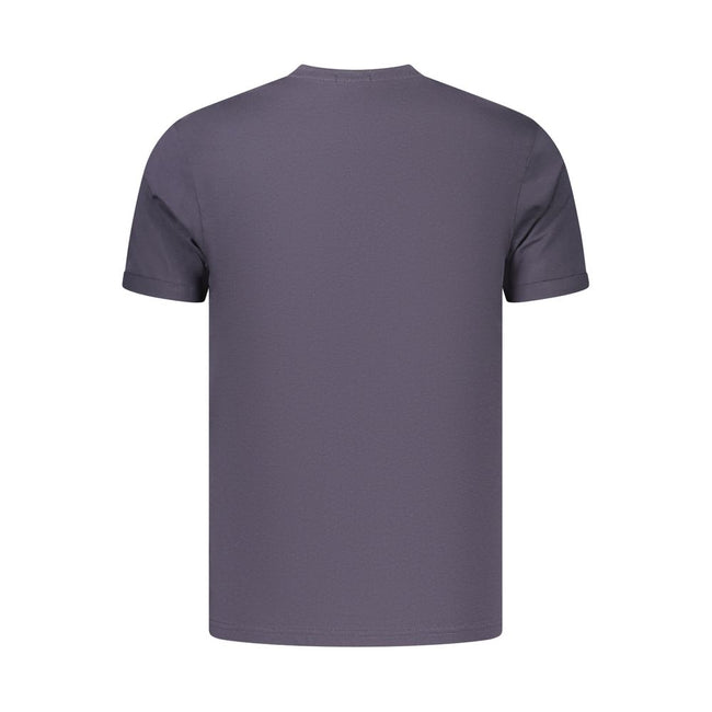 Coveri Moving Blaues Baumwoll-T-Shirt für Herren