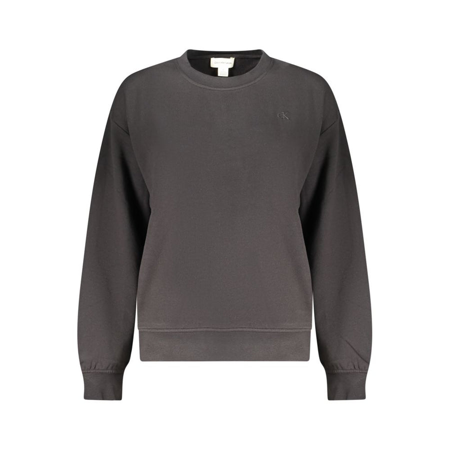 Calvin Klein Schwarzer Baumwoll-Sweatshirt für Damen