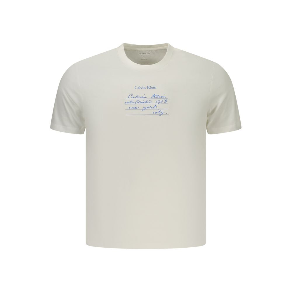 Calvin Klein Men's White Cotton T-Shirt