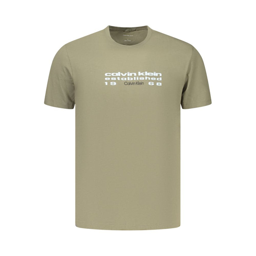 Calvin Klein Grünes Baumwoll-T-Shirt für Herren