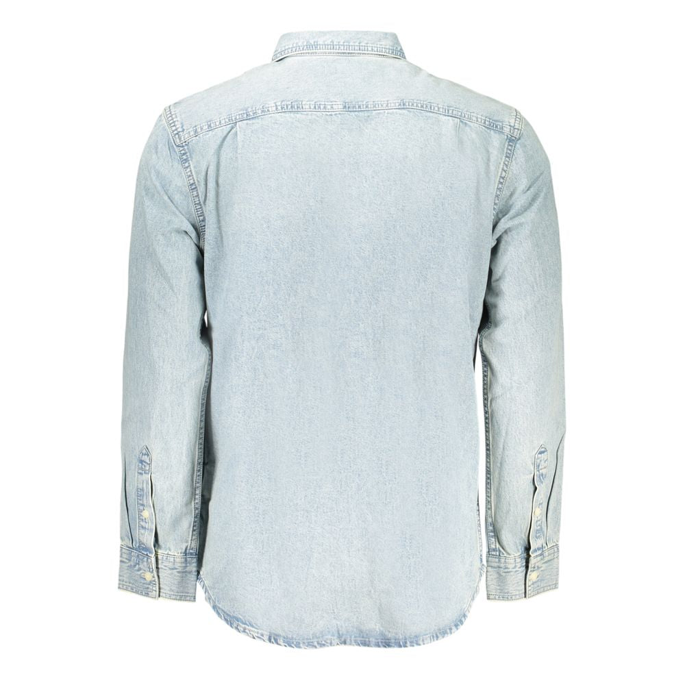 Calvin Klein Men's Azzurro Cotton Shirt