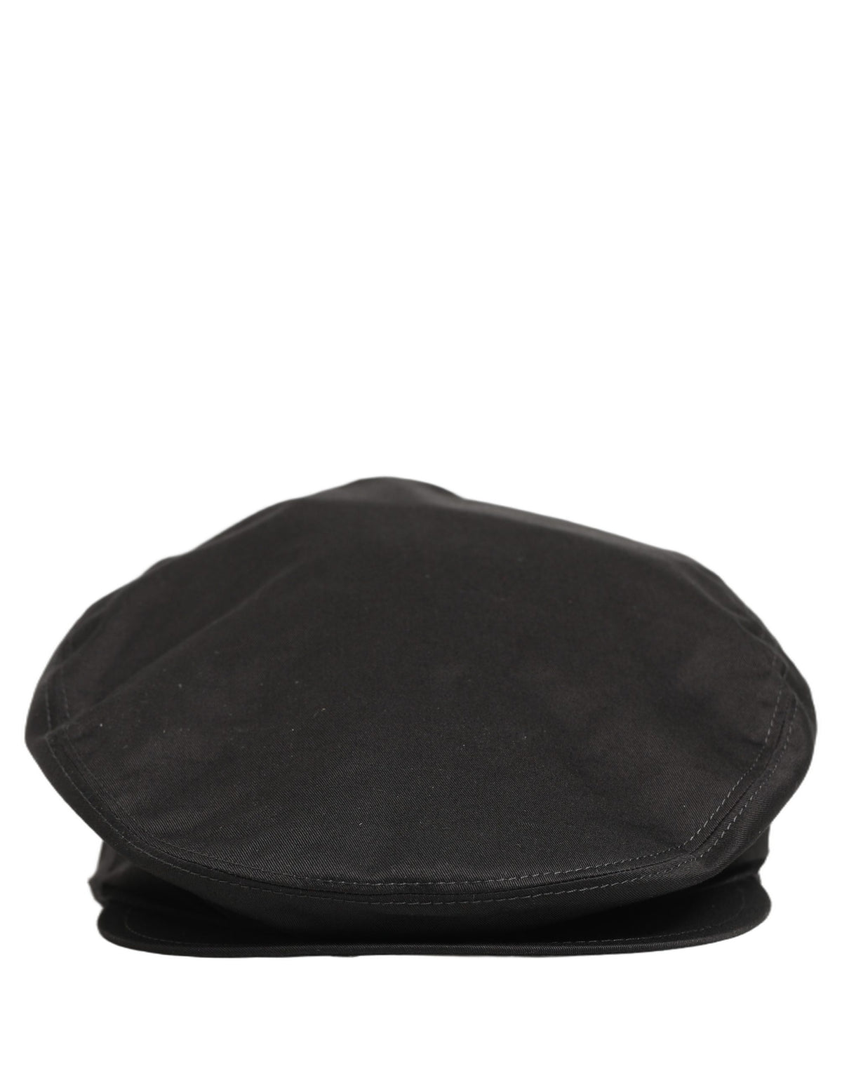 Dolce & Gabbana Herren Schwarze Baumwolle Stretch Newsboy Mütze Capello Hut
