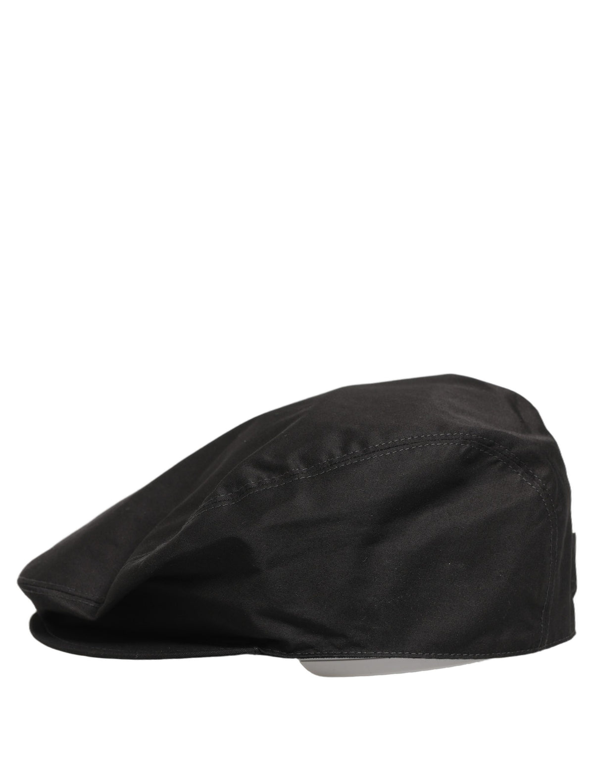 Dolce & Gabbana Herren Schwarze Baumwolle Stretch Newsboy Mütze Capello Hut