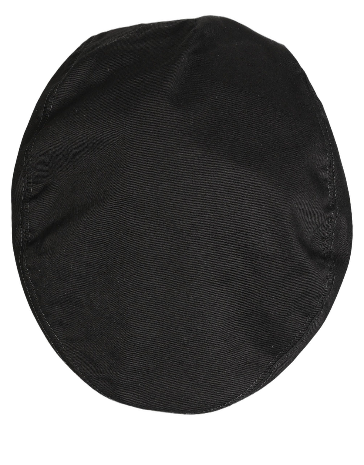 Dolce & Gabbana Herren Schwarze Baumwolle Stretch Newsboy Mütze Capello Hut