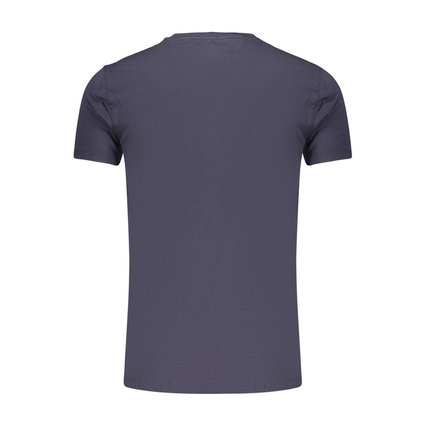 Marina Militare Blaues Baumwoll-T-Shirt für Herren