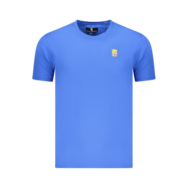 Marina Militare Blaues Baumwoll-T-Shirt für Herren