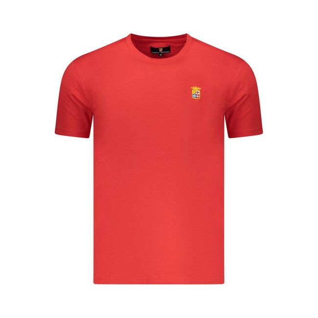 Marina Militare Rotes Baumwoll-T-Shirt für Herren
