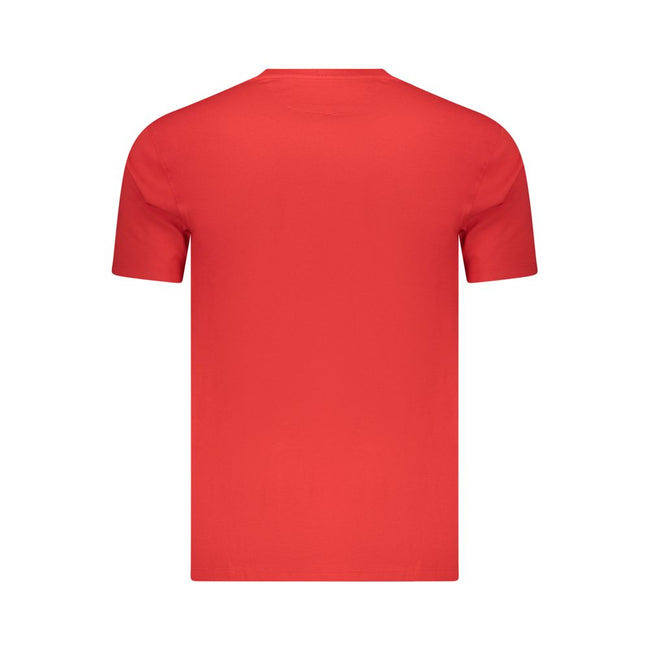 Marina Militare Rotes Baumwoll-T-Shirt für Herren