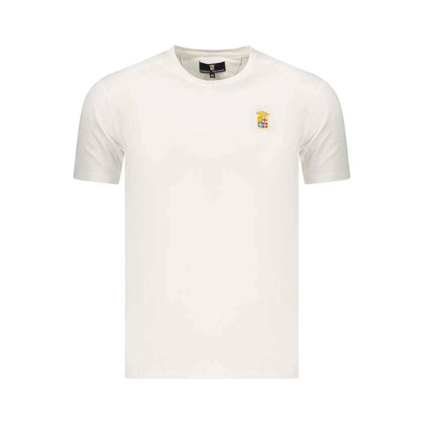 Marina Militare Bianco Baumwoll-T-Shirt für Herren
