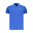 Marina Militare Blaues Baumwoll-Poloshirt für Herren