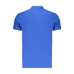 Marina Militare Blaues Baumwoll-Poloshirt für Herren