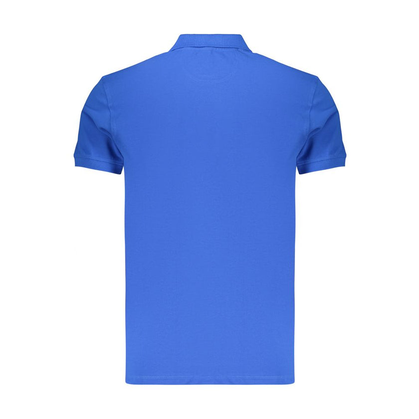 Marina Militare Blaues Baumwoll-Poloshirt für Herren