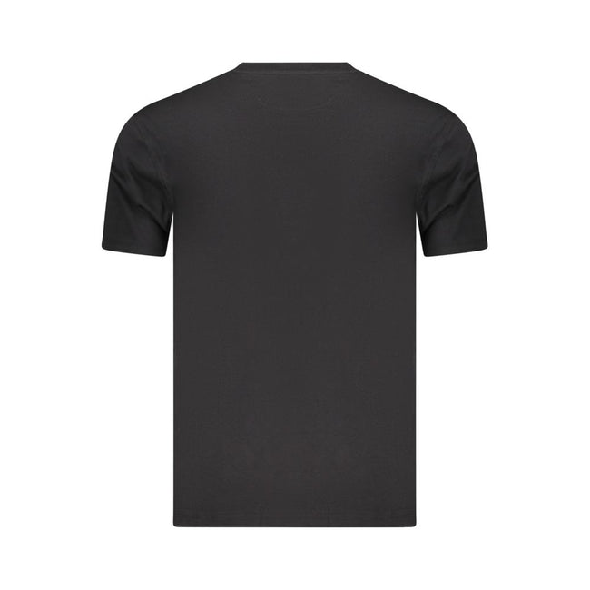 Marina Militare Schwarzes Baumwoll-T-Shirt für Herren