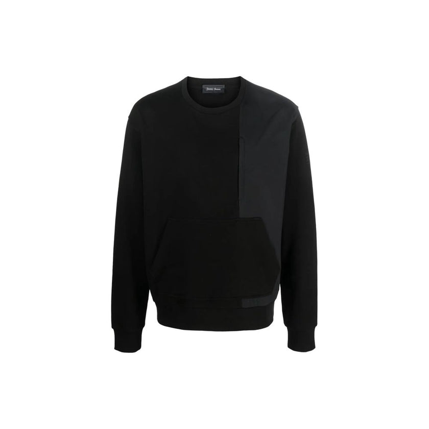 Herno Schwarzer Baumwoll-Sweatshirt