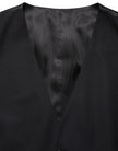 Dolce & Gabbana Schwarze Wollweste mit schmaler Passform