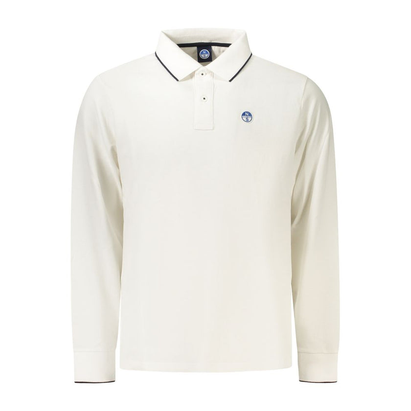 North Sails Baumwoll-Poloshirt in Weiß