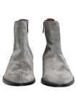 Dolce & Gabbana Graue Chelsea Boots aus Wildleder