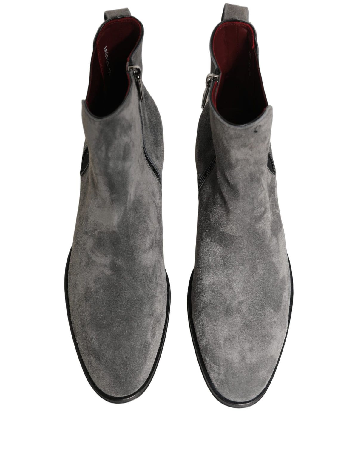 Dolce & Gabbana Grey Suede Chelsea Boots