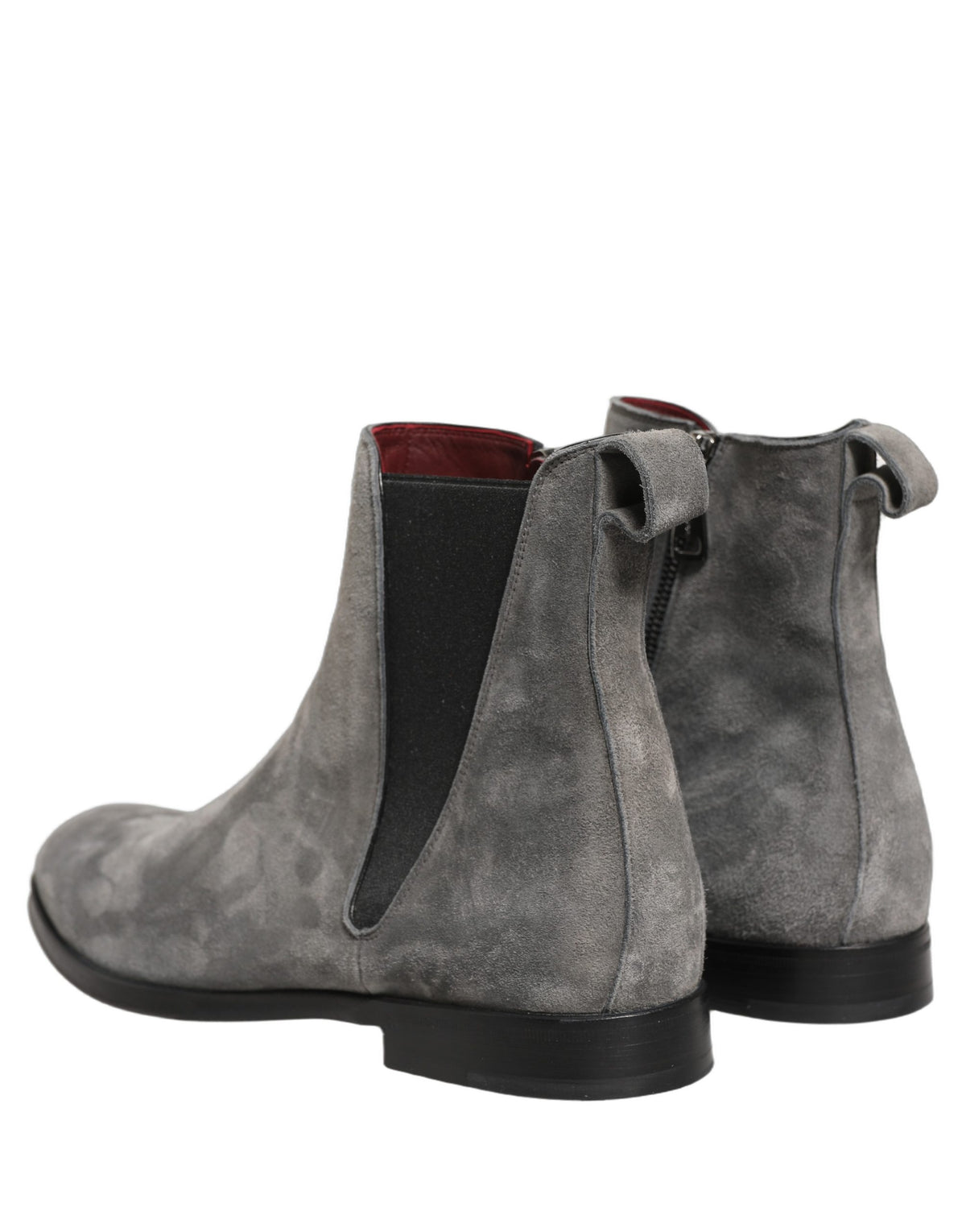 Dolce & Gabbana Grey Suede Chelsea Boots