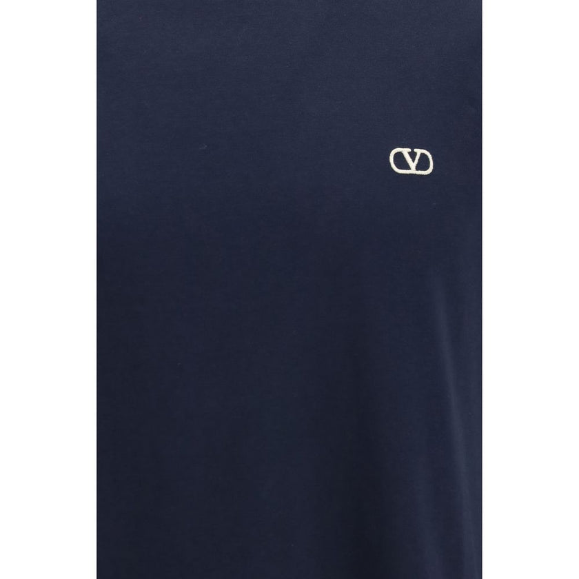 Valentino Garavani Blaues Baumwoll-T-Shirt