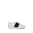 Valentino Garavani Sneakers aus schwarzem und weißem Kalbsleder, Low-Top-Modell