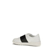 Valentino Garavani Sneakers aus schwarzem und weißem Kalbsleder, Low-Top-Modell