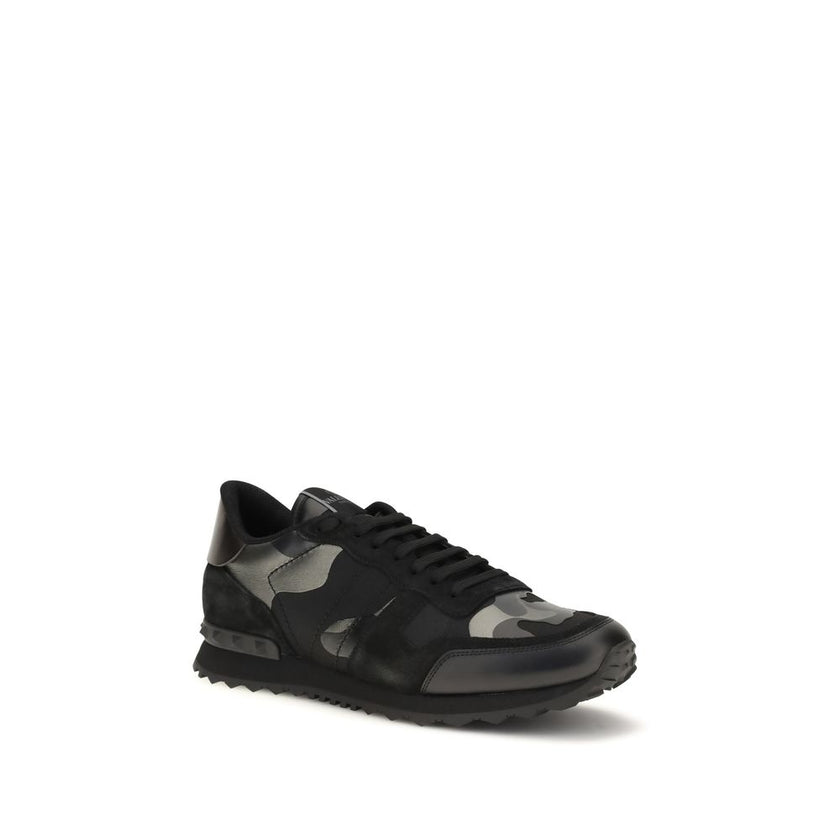 Valentino Garavani Schwarze Polyamid-Sneaker für Sport