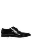 Dolce & Gabbana Schwarze Leder Herren Derby Business-Schuhe