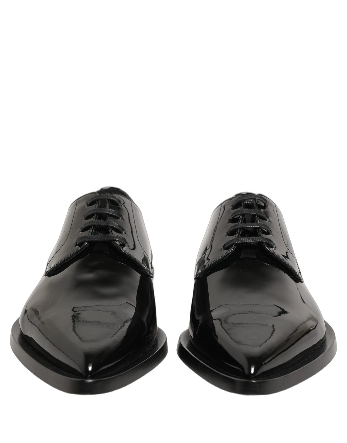 Dolce & Gabbana Schwarze Leder Herren Derby Business-Schuhe