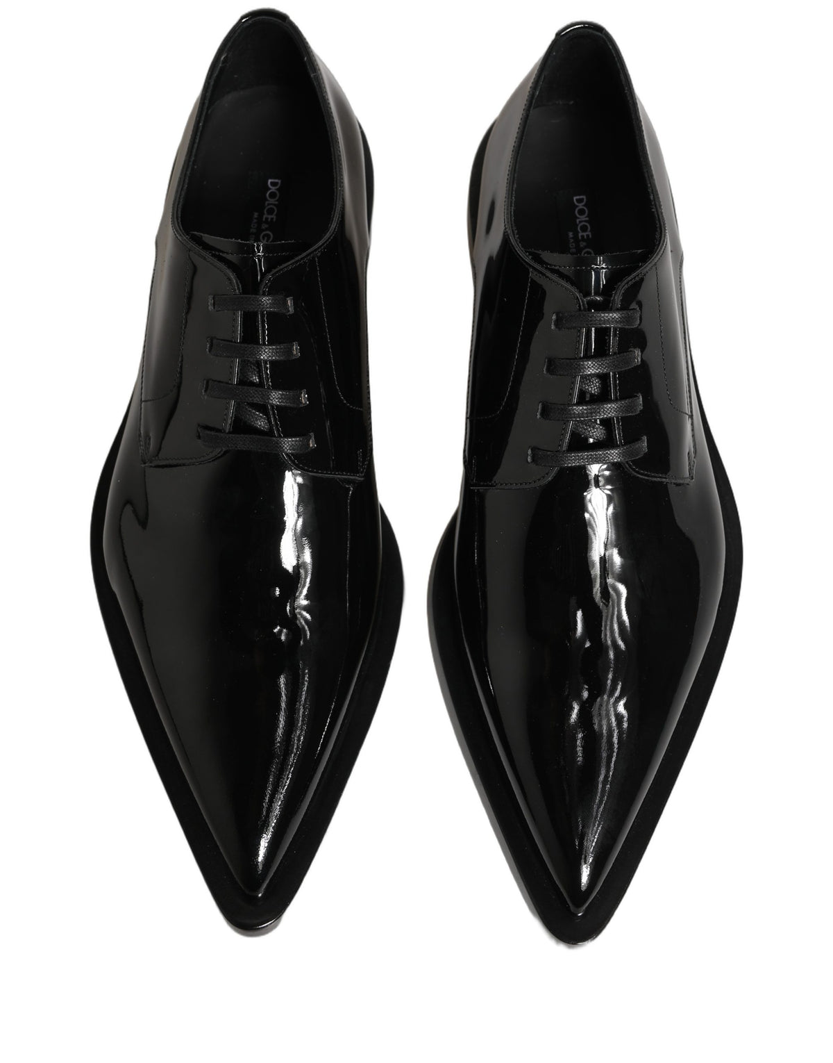 Dolce & Gabbana Schwarze Leder Herren Derby Business-Schuhe