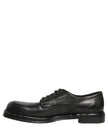 Dolce & Gabbana Schwarze Leder Schnür-Derby-Anzugschuhe für Herren