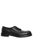 Dolce & Gabbana Herren Leder-Derbyschnürer in Schwarz