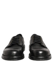 Dolce & Gabbana Schwarze Leder Schnür-Derby-Anzugschuhe für Herren