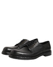 Dolce & Gabbana Schwarze Leder Schnür-Derby-Anzugschuhe für Herren