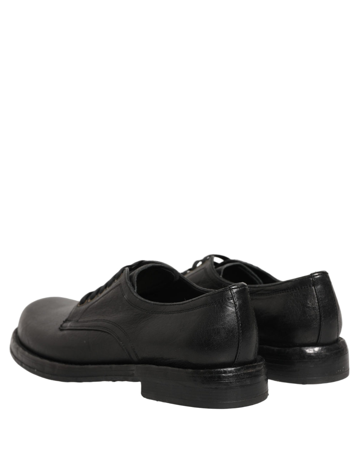 Dolce & Gabbana Schwarze Leder Schnür-Derby-Anzugschuhe für Herren