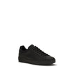 Dolce & Gabbana Schwarze Bos Taurus Kalbsleder Low-Top-Sneaker